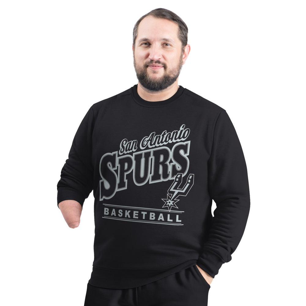 NBA San Antonio Spurs G-III Sports by Carl Banks Adaptive Headliner Fleece Crewneck Sweatshirt
