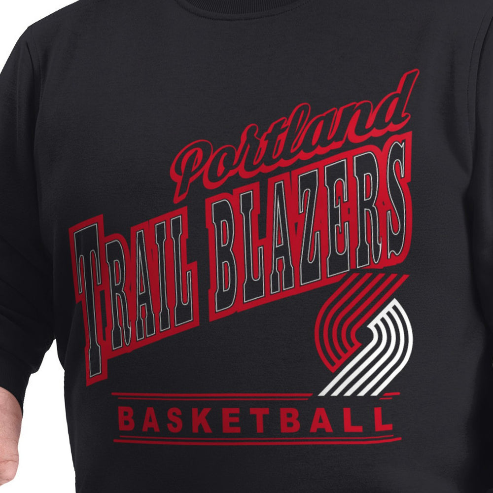 NBA Portland Trail Blazers G-III Sports by Carl Banks Adaptive Headliner Fleece Crewneck Sweatshirt