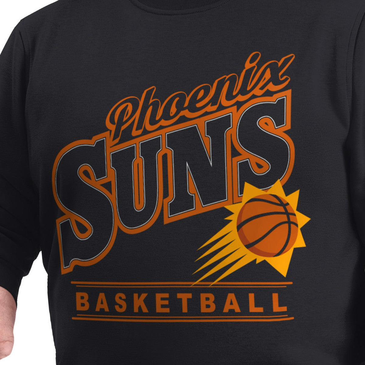 NBA Phoenix Suns G-III Sports by Carl Banks Adaptive Headliner Fleece Crewneck Sweatshirt