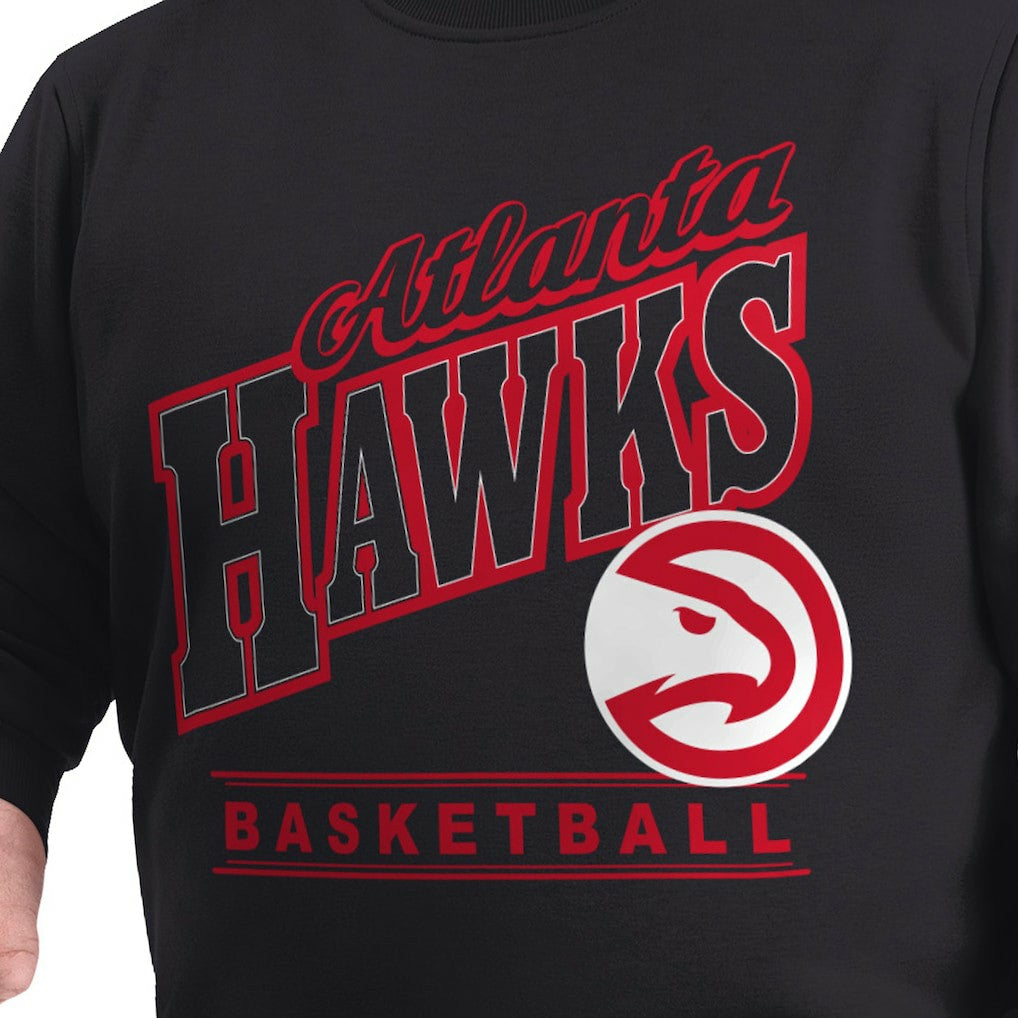 NBA Atlanta Hawks G-III Sports by Carl Banks Adaptive Headliner Fleece Crewneck Sweatshirt