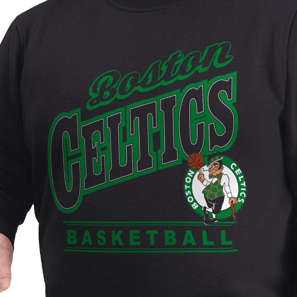 NBA Boston Celtics G-III Sports by Carl Banks Adaptive Headliner Fleece Crewneck Sweatshirt