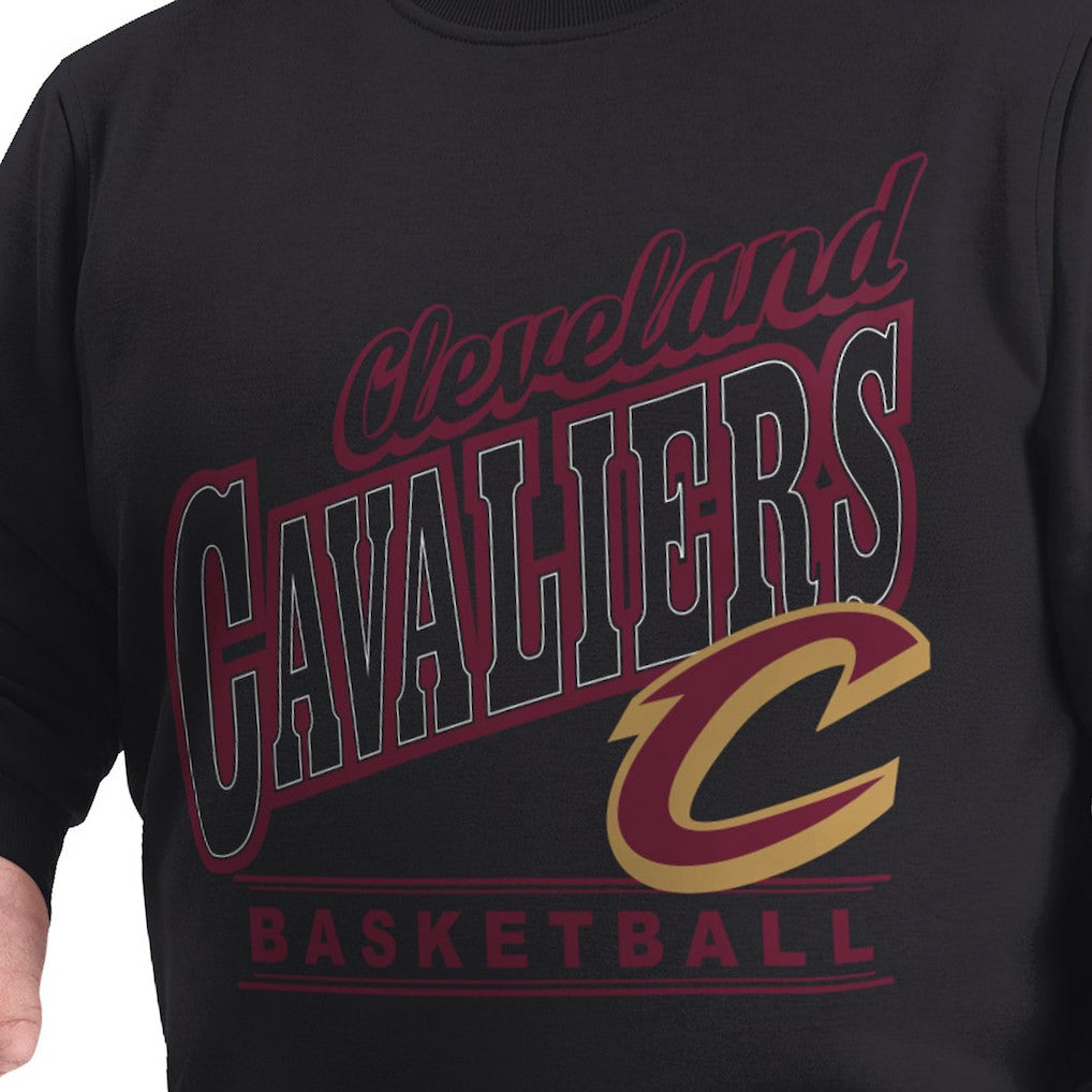 NBA Cleveland Cavaliers G-III Sports by Carl Banks Adaptive Headliner Fleece Crewneck Sweatshirt sale