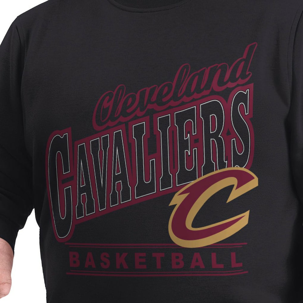 NBA Cleveland Cavaliers G-III Sports by Carl Banks Adaptive Headliner Fleece Crewneck Sweatshirt sale