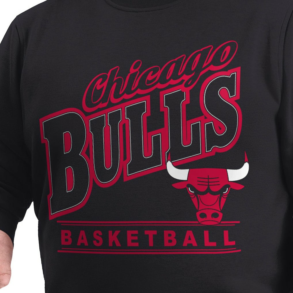 NBA Chicago Bulls G-III Sports by Carl Banks Adaptive Headliner Fleece Crewneck Sweatshirt sale