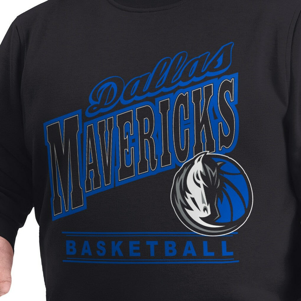 NBA Dallas Mavericks G-III Sports by Carl Banks Adaptive Headliner Fleece Crewneck Sweatshirt sale