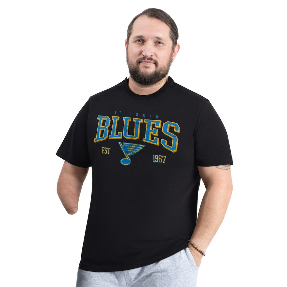 NHL Black St. Louis Blues G-III Sports by Carl Banks Adaptive Classic Team Graphic T-Shirt