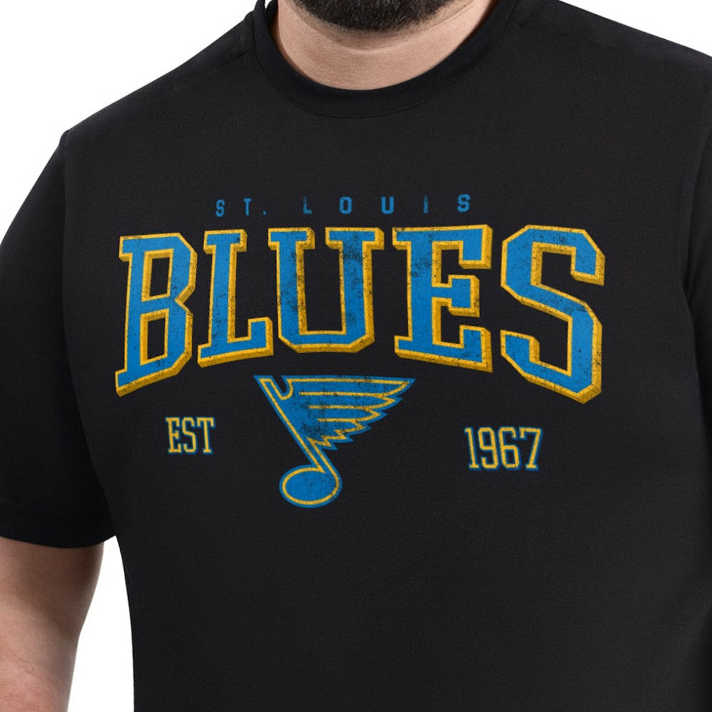 NHL Black St. Louis Blues G-III Sports by Carl Banks Adaptive Classic Team Graphic T-Shirt