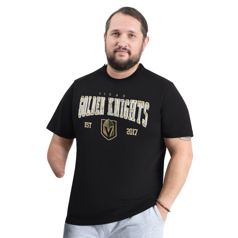 NHL Black Vegas Golden Knights G-III Sports by Carl Banks Adaptive Classic Team Graphic T-Shirt
