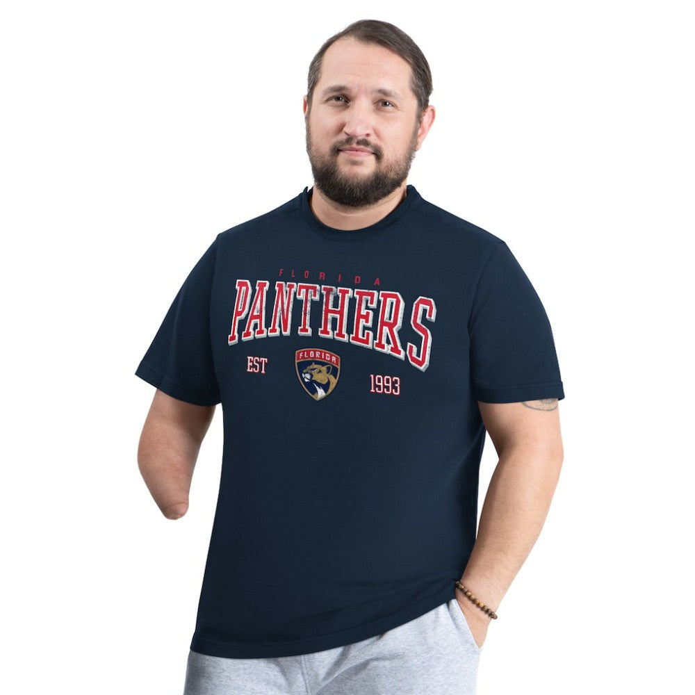 NHL Navy Florida Panthers G-III Sports by Carl Banks Adaptive Classic Team Graphic T-Shirt