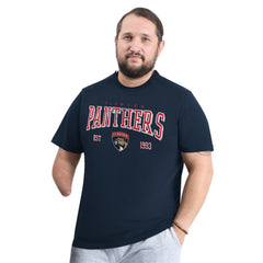 NHL Navy Florida Panthers G-III Sports by Carl Banks Adaptive Classic Team Graphic T-Shirt