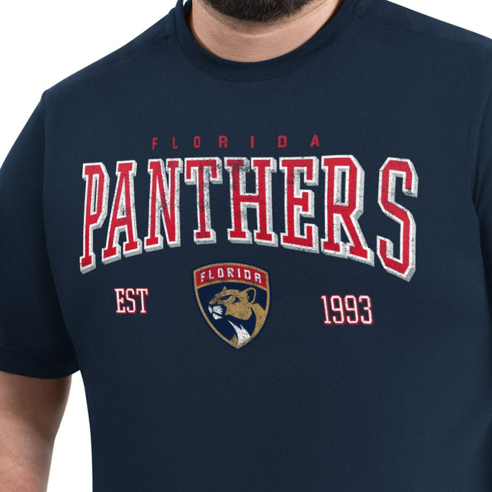 NHL Navy Florida Panthers G-III Sports by Carl Banks Adaptive Classic Team Graphic T-Shirt