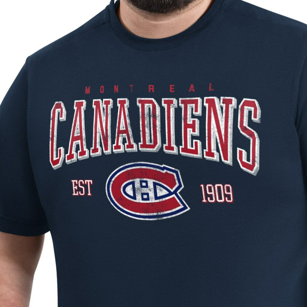 NHL Navy Montreal Canadiens G-III Sports by Carl Banks Adaptive Classic Team Graphic T-Shirt
