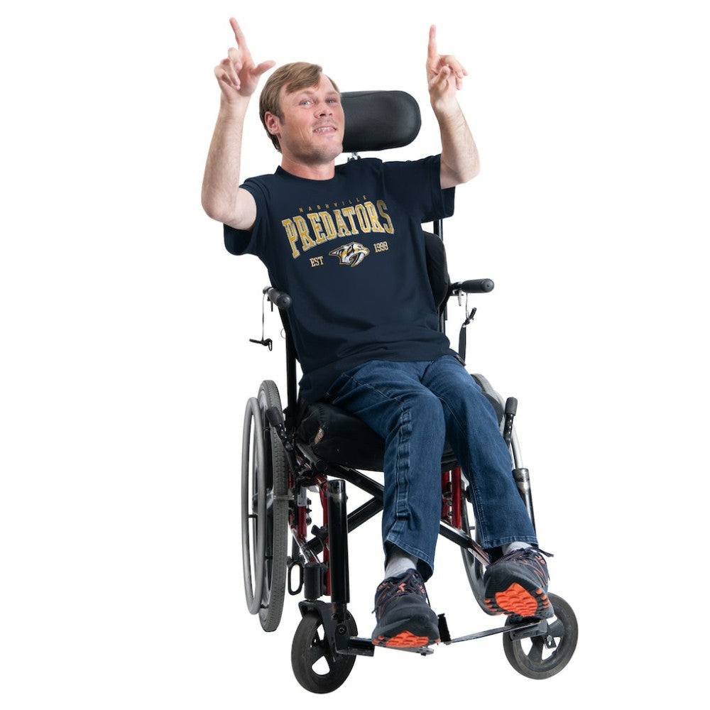NHL Navy Nashville Predators G-III Sports by Carl Banks Adaptive Classic Team Graphic T-Shirt