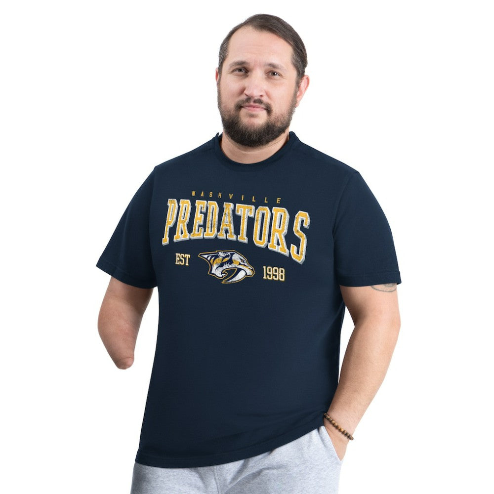 NHL Navy Nashville Predators G-III Sports by Carl Banks Adaptive Classic Team Graphic T-Shirt