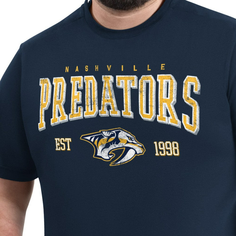 NHL Navy Nashville Predators G-III Sports by Carl Banks Adaptive Classic Team Graphic T-Shirt