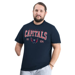 NHL Navy Washington Capitals G-III Sports by Carl Banks Adaptive Classic Team Graphic T-Shirt