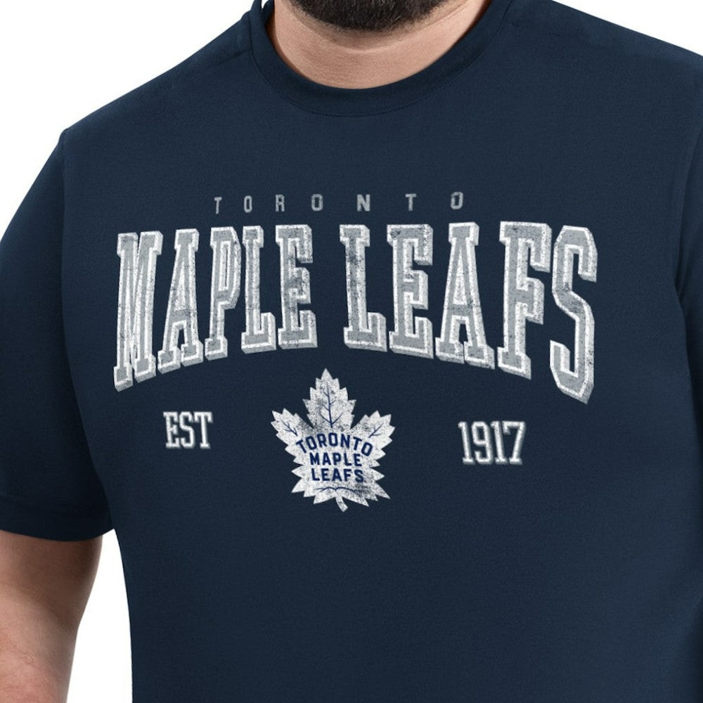 NHL Navy Toronto Maple Leafs G-III Sports by Carl Banks Adaptive Classic Team Graphic T-Shirt