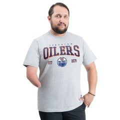 NHL Gray Edmonton Oilers G-III Sports by Carl Banks Adaptive Classic Team Graphic T-Shirt