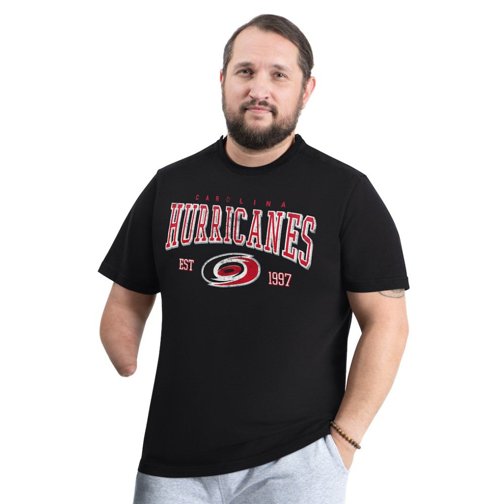 NHL Black Carolina Hurricanes G-III Sports by Carl Banks Adaptive Classic Team Graphic T-Shirt