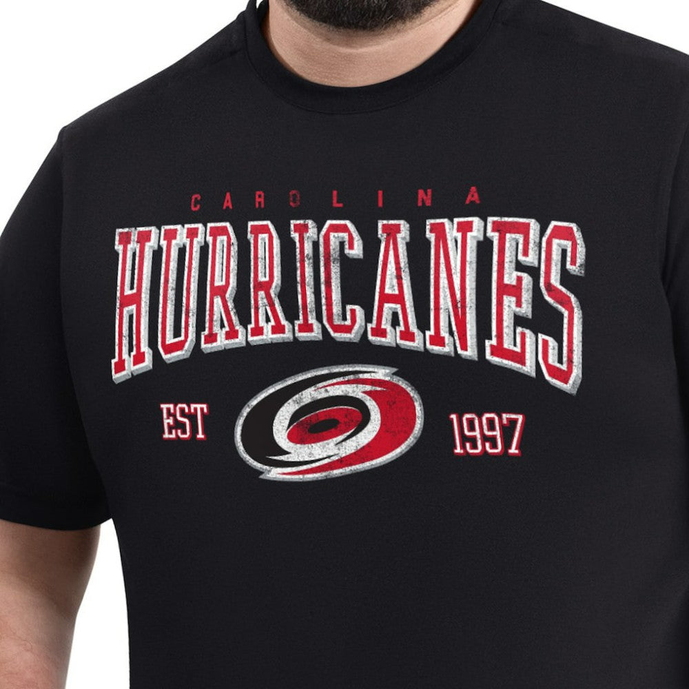NHL Black Carolina Hurricanes G-III Sports by Carl Banks Adaptive Classic Team Graphic T-Shirt