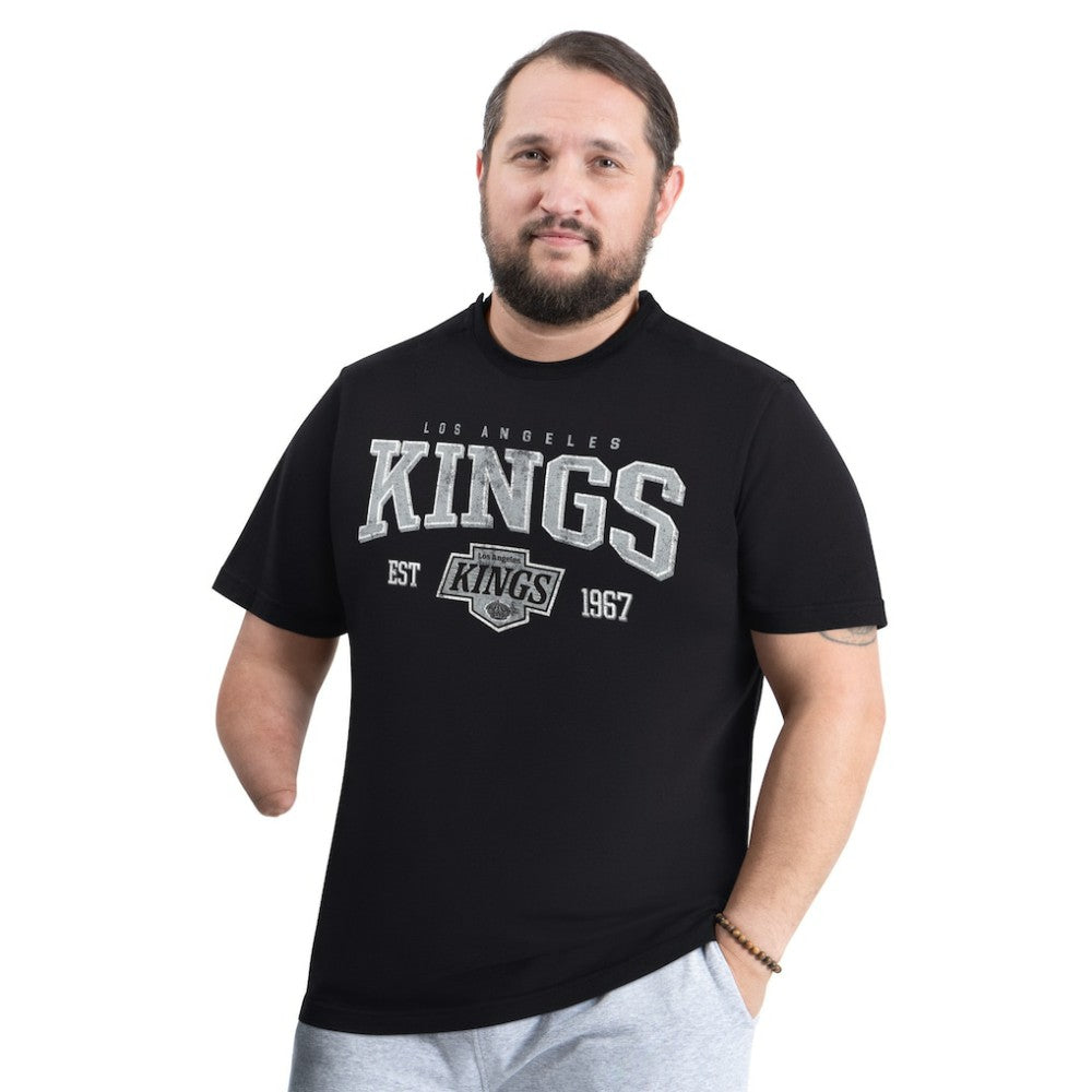NHL Black Los Angeles Kings G-III Sports by Carl Banks Adaptive Classic Team Graphic T-Shirt