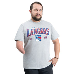 NHL Gray New York Rangers G-III Sports by Carl Banks Adaptive Classic Team Graphic T-Shirt