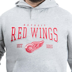 NHL Gray Detroit Red Wings G-III Sports by Carl Banks Adaptive Classic Team Spirit Fleece Hoodie