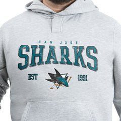 NHL Gray San Jose Sharks G-III Sports by Carl Banks Adaptive Classic Team Spirit Fleece Hoodie