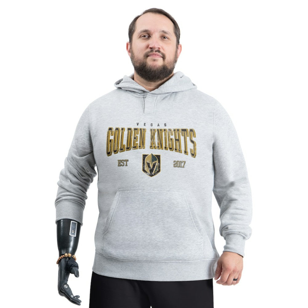 NHL Gray Vegas Golden Knights G-III Sports by Carl Banks Adaptive Classic Team Spirit Fleece Hoodie