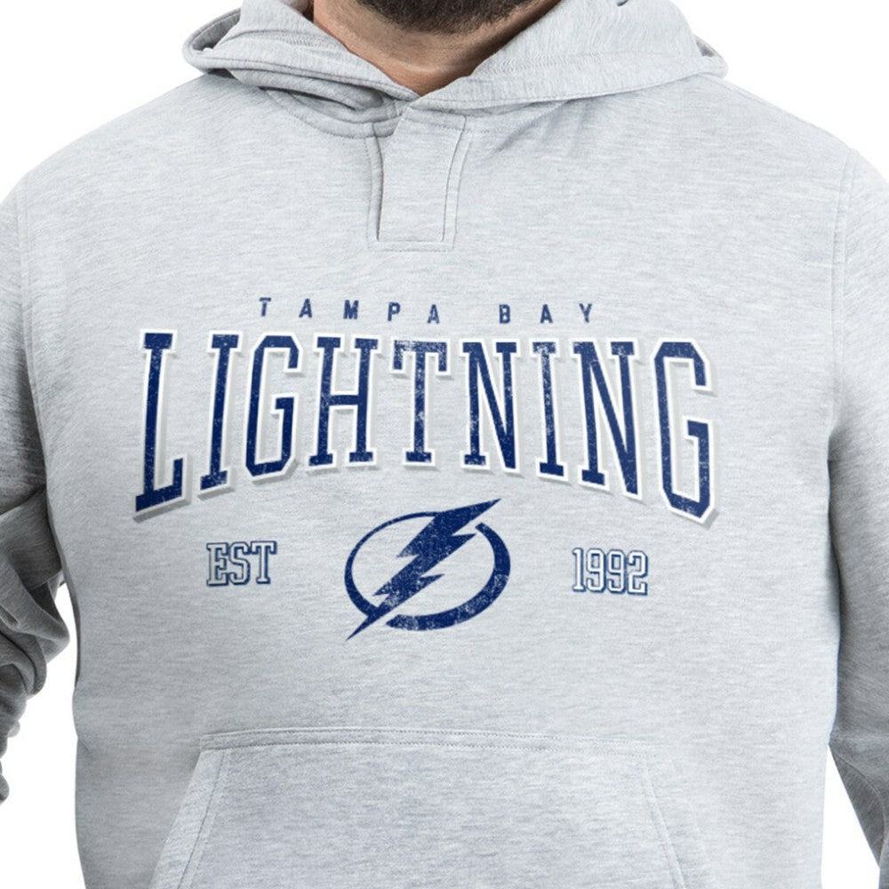 NHL Gray Tampa Bay Lightning G-III Sports by Carl Banks Adaptive Classic Team Spirit Fleece Hoodie