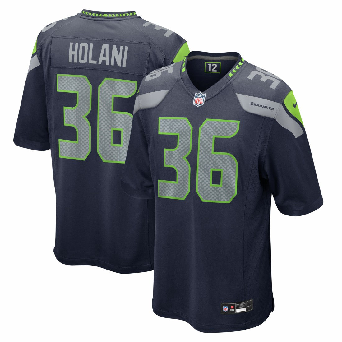 George Holani  Team Game Jersey - Seattle Seahawks