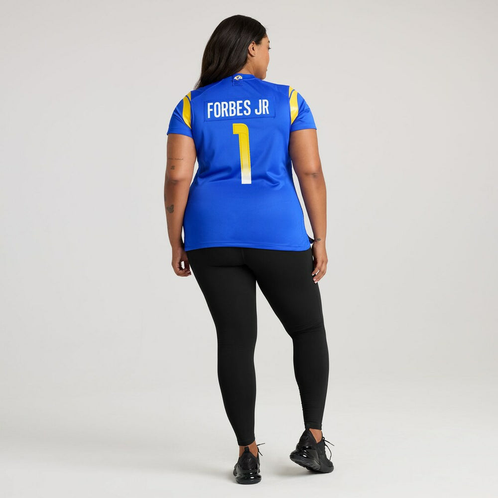 Emmanuel Forbes Jr.  Women's Team Game Jersey - Los Angeles Rams
