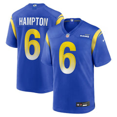 Nick Hampton  Team Game Jersey - Los Angeles Rams