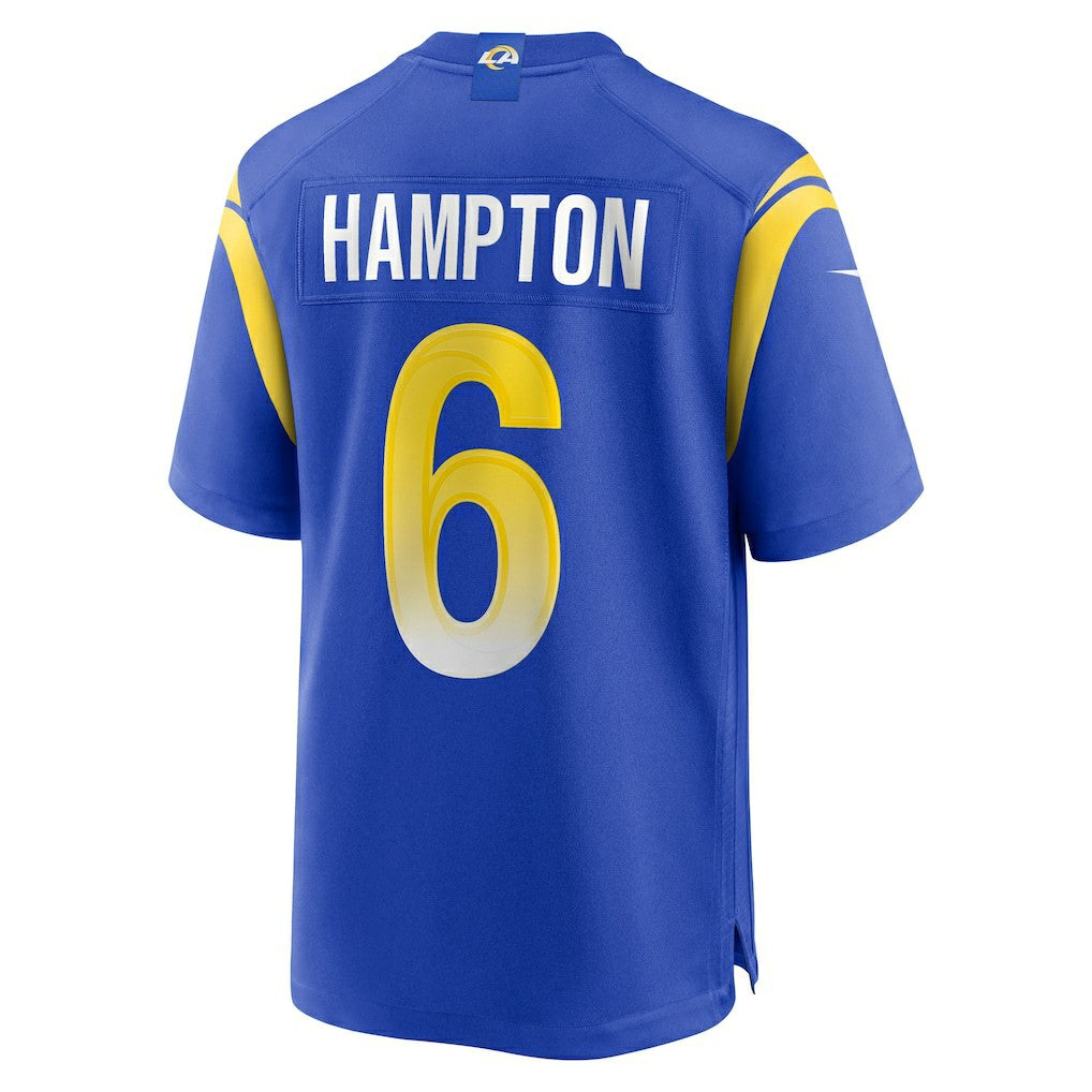 Nick Hampton  Team Game Jersey - Los Angeles Rams