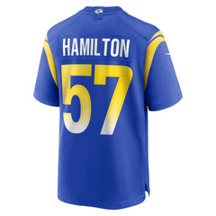 Ty Hamilton  Team Game Jersey - Los Angeles Rams