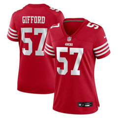 Luke Gifford  Women's Team Game Jersey - San Francisco 49ers