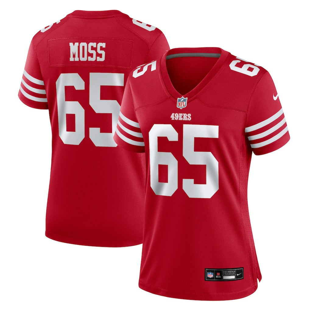 Drew Moss  Women's Team Game Jersey - San Francisco 49ers