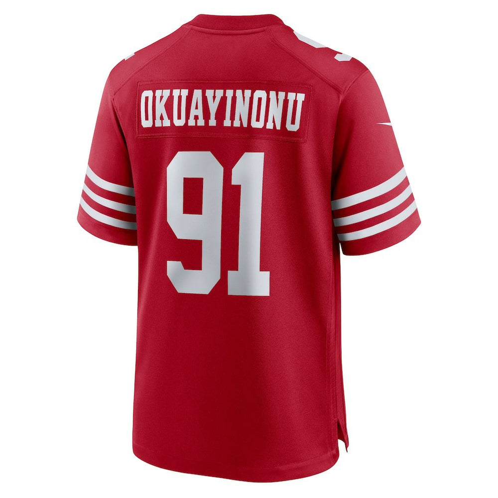 Sam Okuayinonu  Team Game Jersey - San Francisco 49ers