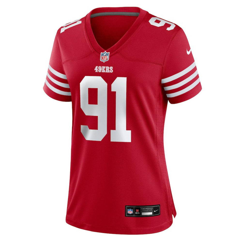 Sam Okuayinonu  Women's Team Game Jersey - San Francisco 49ers