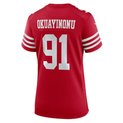 Sam Okuayinonu  Women's Team Game Jersey - San Francisco 49ers
