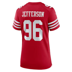 Jordan Jefferson  Women's Team Game Jersey - San Francisco 49ers
