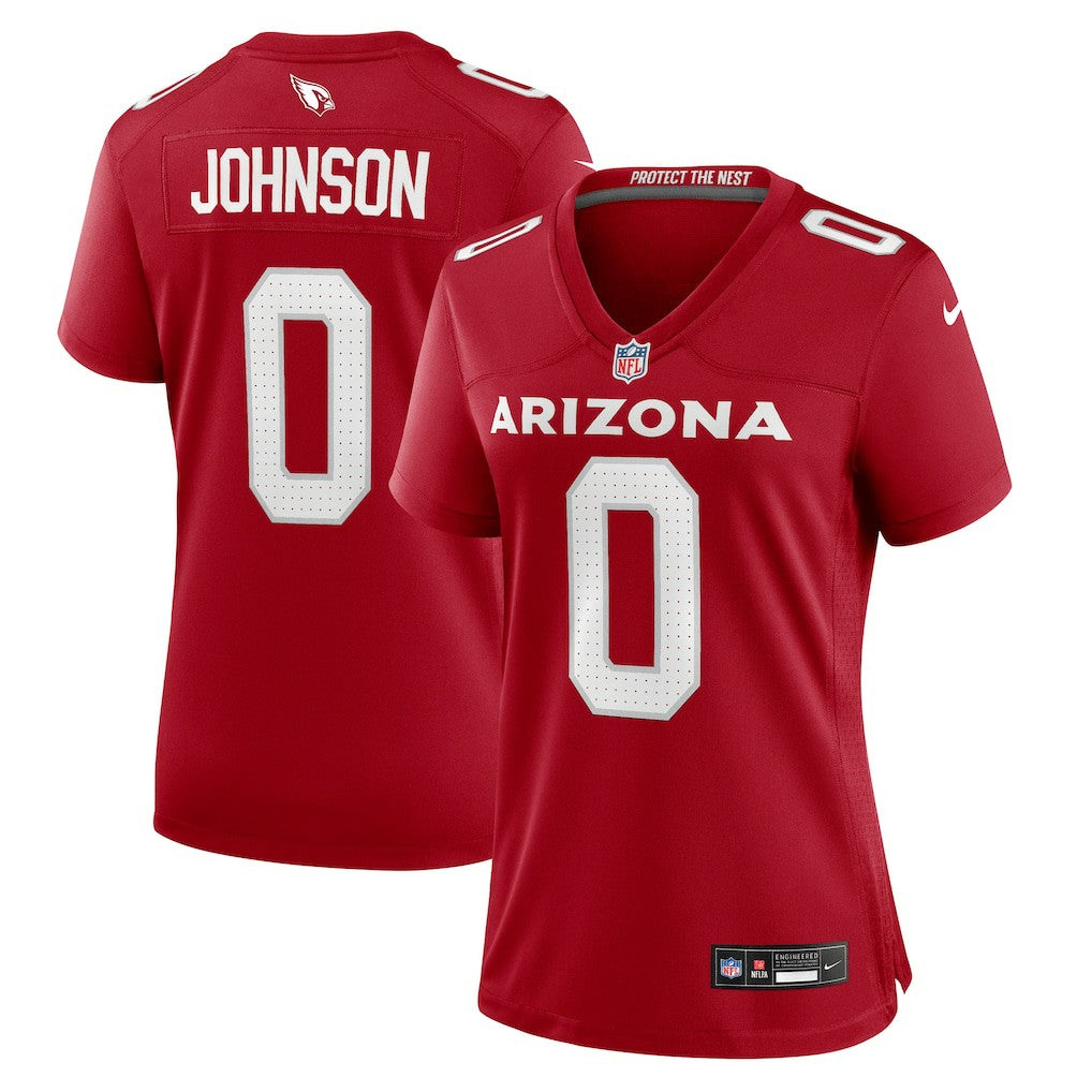 Will Johnson  Women's Team Game Jersey - Arizona Cardinals