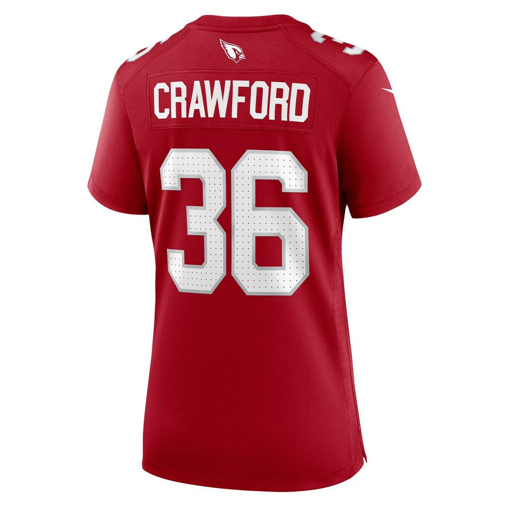 Kitan Crawford  Women's Team Game Jersey - Arizona Cardinals