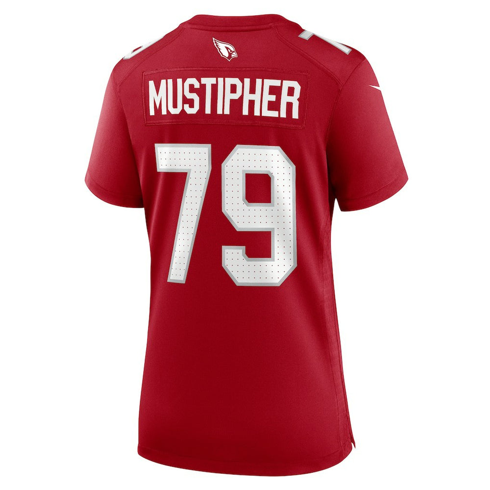 PJ Mustipher  Women's Team Game Jersey - Arizona Cardinals