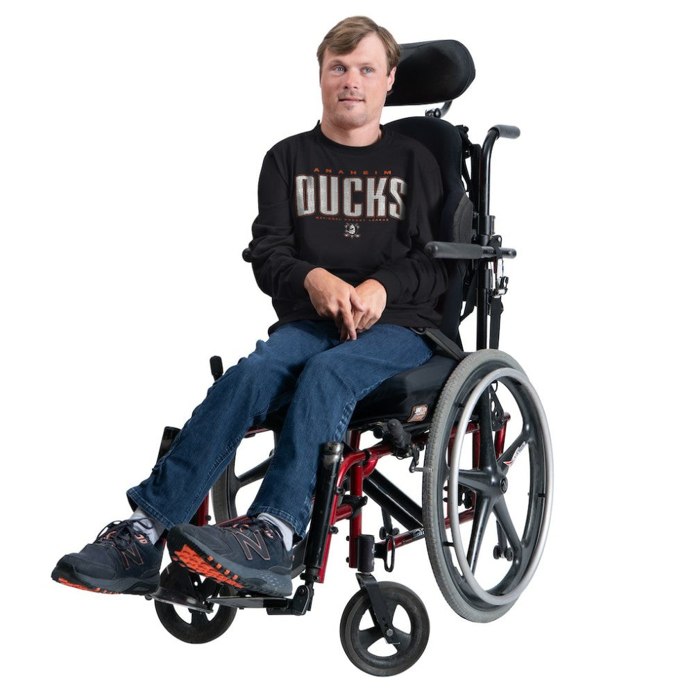 NHL Black Anaheim Ducks G-III Sports by Carl Banks Adaptive Mesh Effect Long Sleeve T-Shirt