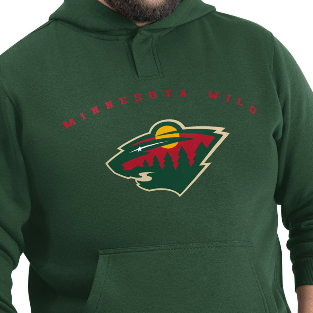 NHL Green Minnesota Wild G-III Sports by Carl Banks Adaptive Classic Team Arc Fleece Hoodie