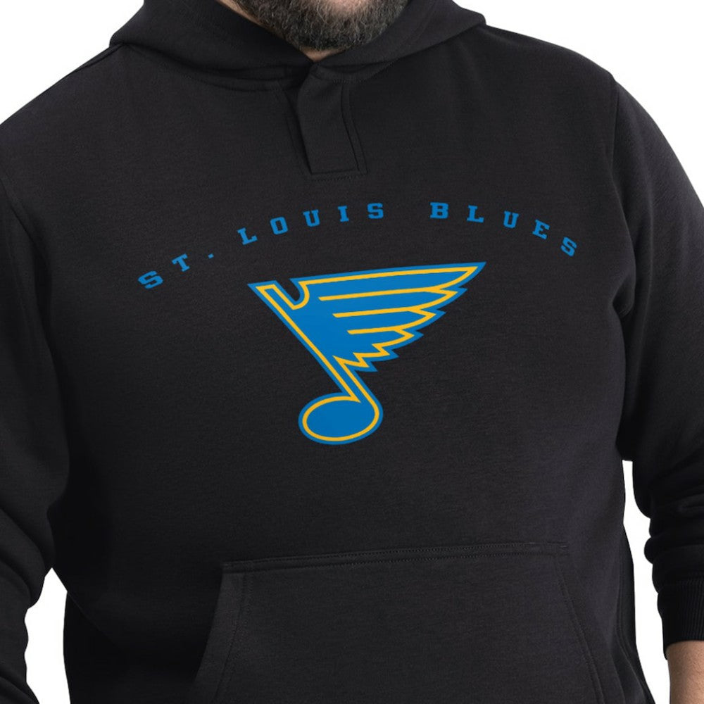 NHL Black St. Louis Blues G-III Sports by Carl Banks Adaptive Classic Team Arc Fleece Hoodie