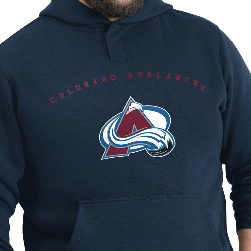 NHL Navy Colorado Avalanche G-III Sports by Carl Banks Adaptive Classic Team Arc Fleece Hoodie
