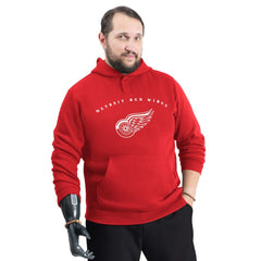 NHL Red Detroit Red Wings G-III Sports by Carl Banks Adaptive Classic Team Arc Fleece Hoodie