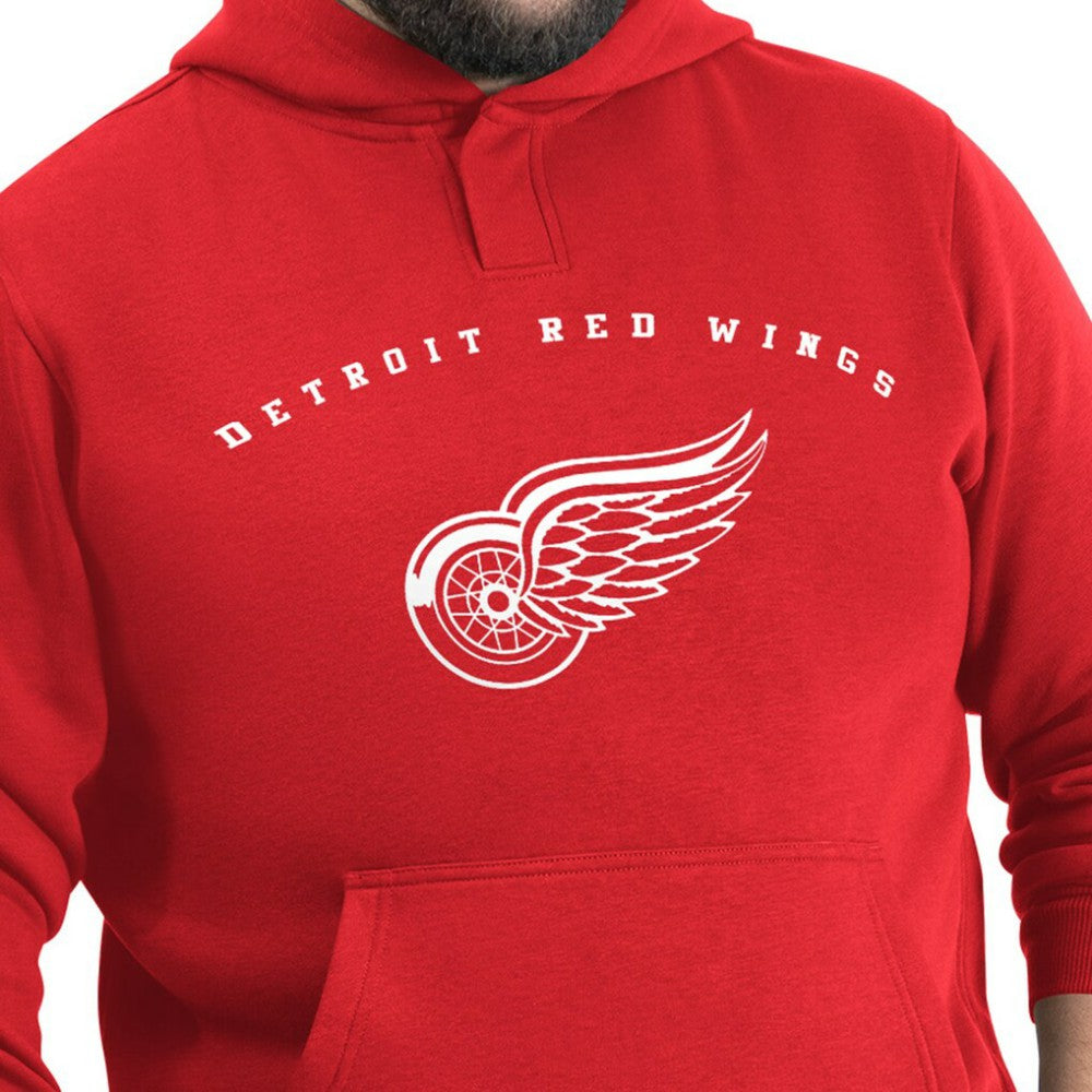 NHL Red Detroit Red Wings G-III Sports by Carl Banks Adaptive Classic Team Arc Fleece Hoodie